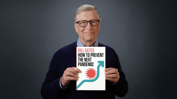 Bill Gates med boken