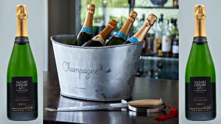 champagnesabel, hink med champagen