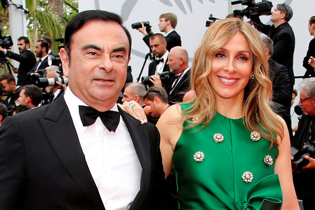 Carlos Ghosn med sin fru Rita