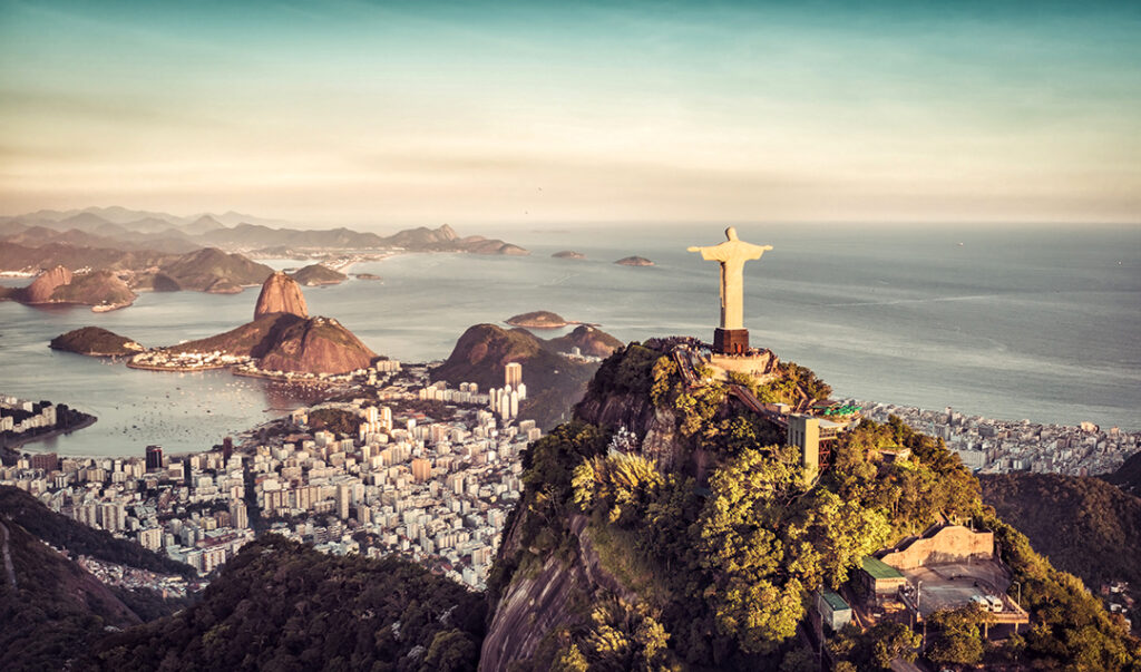 
Flygfoto över Botafogo Bay och Sugar Loaf Mountain, Rio De Janeiro