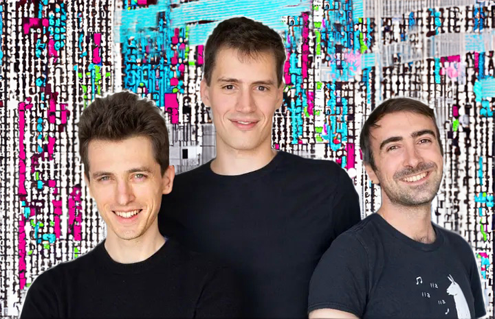 Mistral AI grundarna Guillaume Lample, Arthur Mensch, Timothée Lacroix