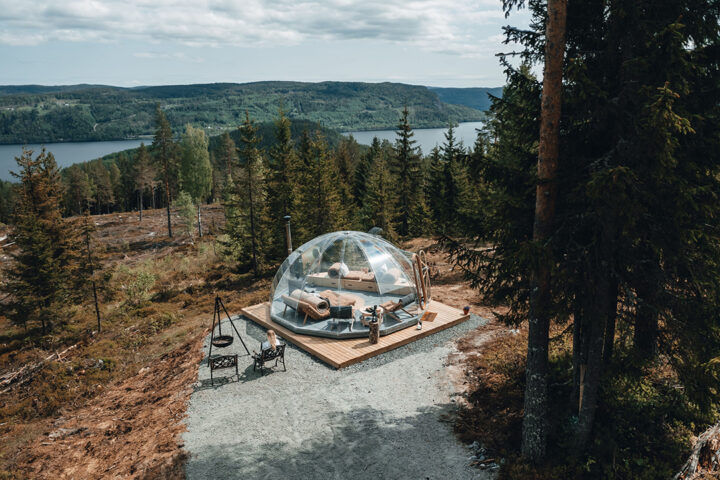 Glamping i Trekos och Elgråkket, glasiglo