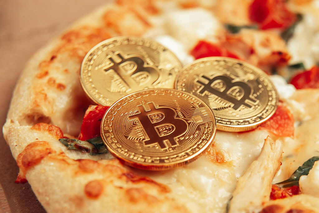 Bitcoin på en pizza