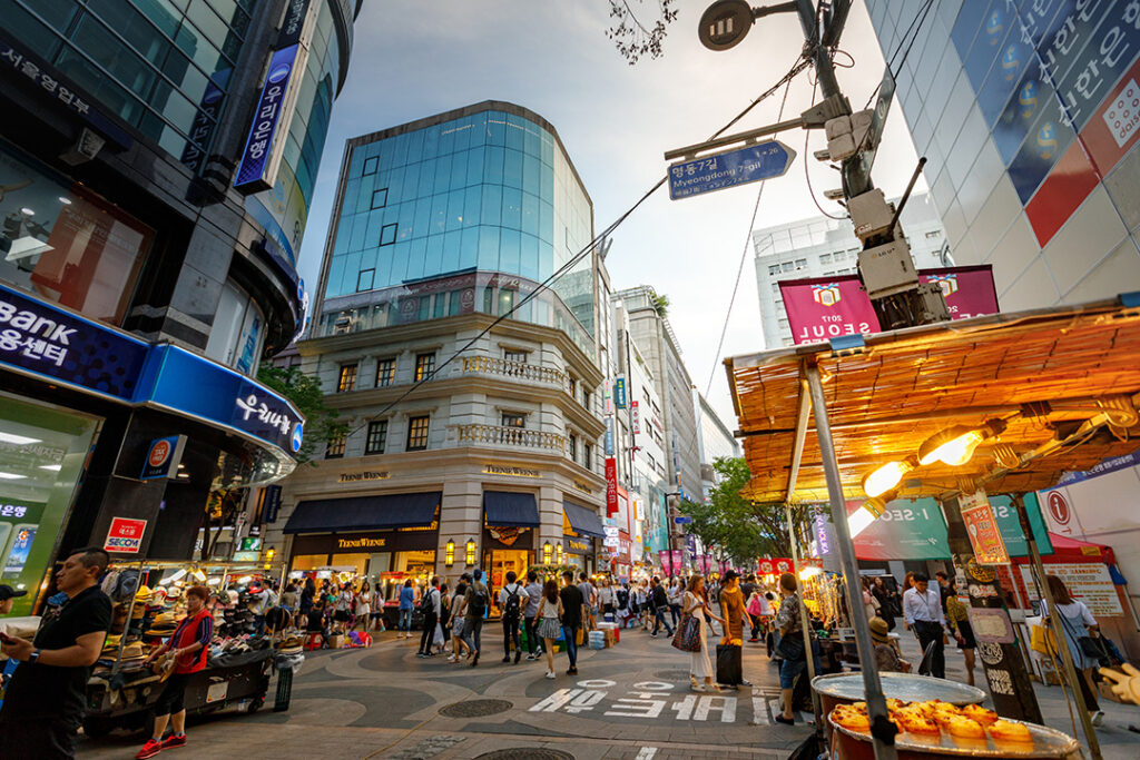 Myeongdong shoppingdistrikt
