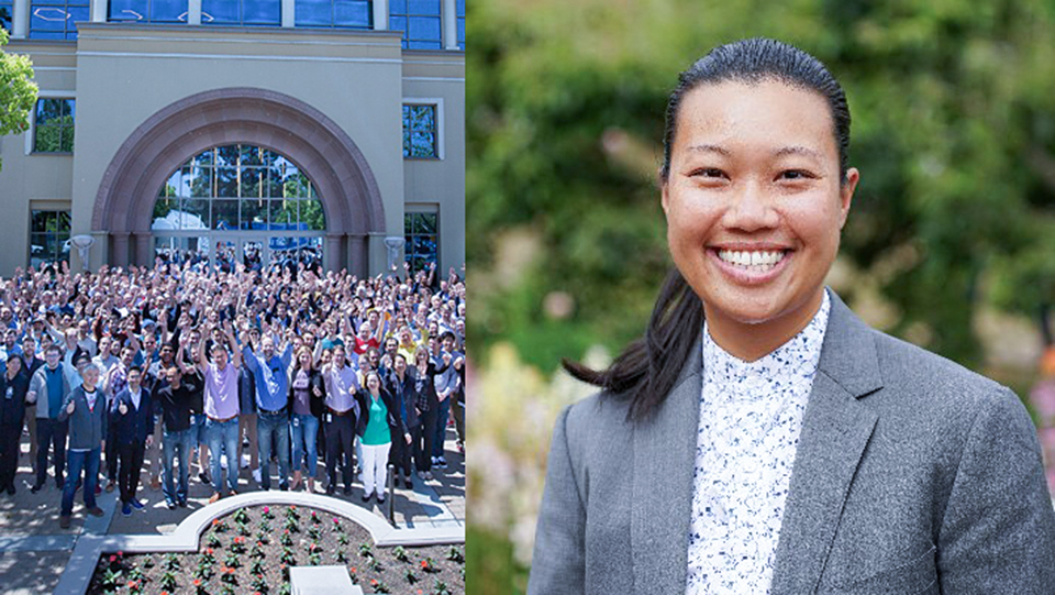 Linda Chang och personal på Toyota Research Institute