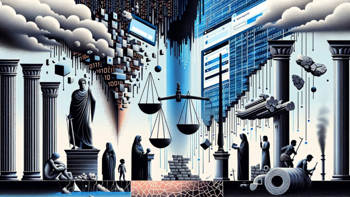 illustration: Reflektioner kring justitiedepartementets beslut och vårt digitala Roms fall
