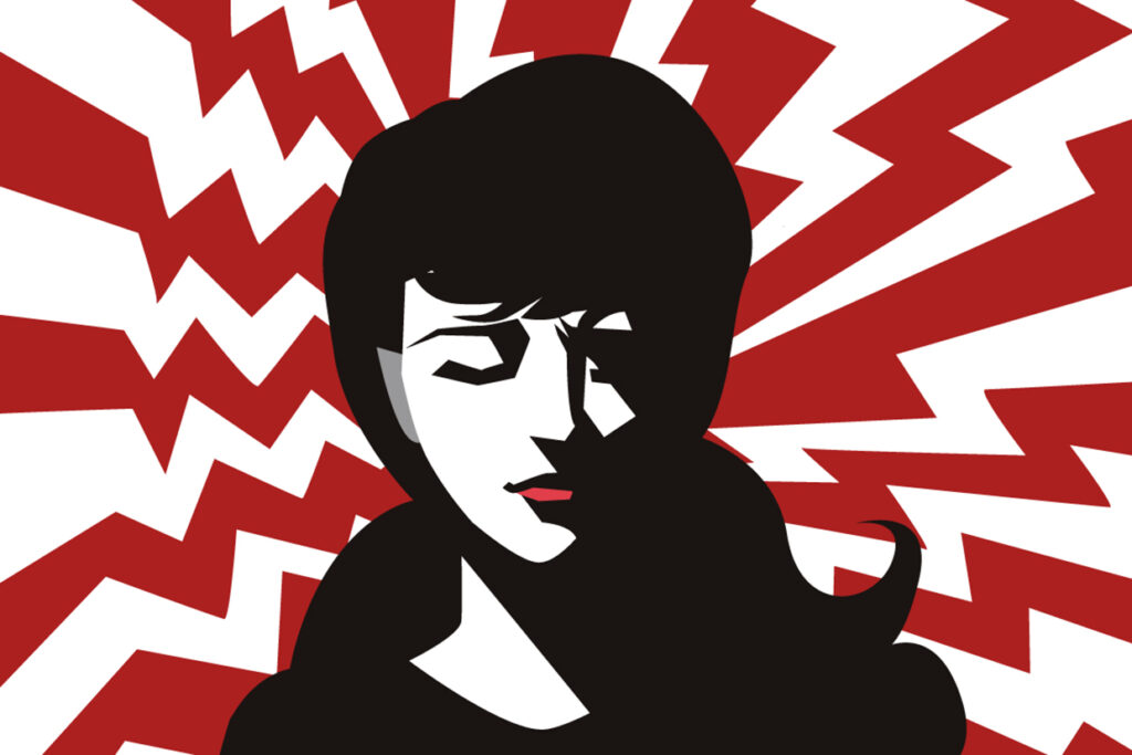 illustration: person som hanterar stress med att vara lugn