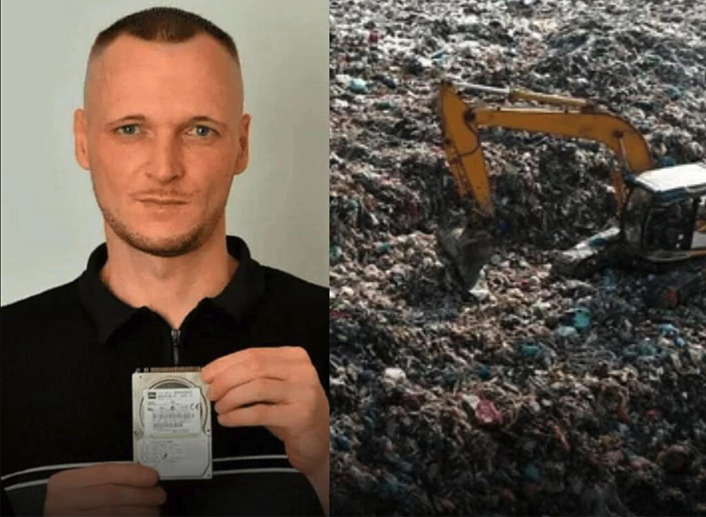 James Howell med ett chip och en stor soptipp