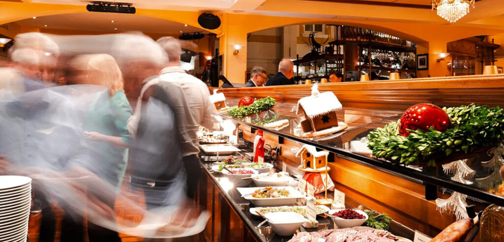 ett dukat julbord