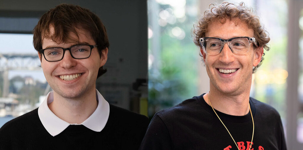 Matt Deitke och Mark Zuckerberg